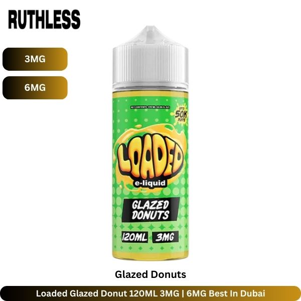 Loaded Glazed Donut 120ML 3MG 6MG Best In Dubai