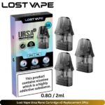 Lost Vape Ursa Nano Cartridge v3 Replacement 3Pcs 0.8Ω 2ml