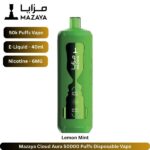 Mazaya Cloud Aura 50000 Puffs Lemon Mint Disposable Vape