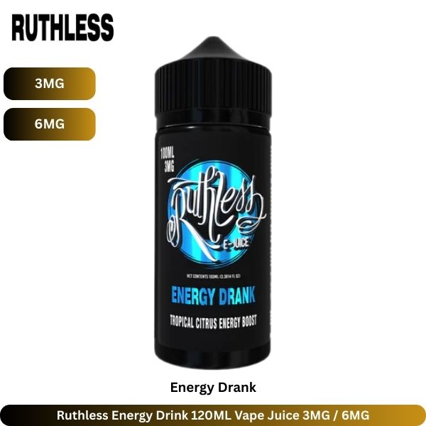 Ruthless Energy Drink 120ML Vape Juice UAE | 3MG/6MG - Uaevapershop in Dubai Ruthless Energy Drink 120ML Vape Juice 3MG 6MG