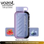 Vozol Gear Ice & Sweet 50K Puffs Blueberry Watermelon Vape