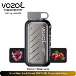 Vozol Gear Ice & Sweet 50K Puffs Cranberry Grape Juice Vape