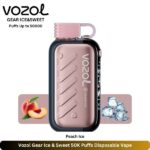Vozol Gear Ice & Sweet 50K Puffs Peach Ice Disposable Vape