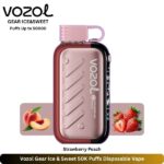 Vozol Gear Ice & Sweet 50K Puffs Strawberry Peach Vape