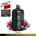 Vudu Disposable Vape Pro 30000 Puffs Grape Ice