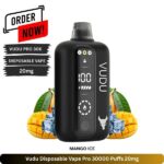 Vudu Disposable Vape Pro 30000 Puffs Mango Ice