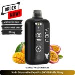Vudu Disposable Vape Pro 30000 Puffs Mango Passion Fruit