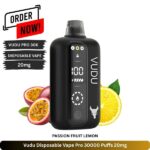 Vudu Disposable Vape Pro 30000 Puffs Passion Fruit Lemon