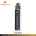 Geekvape Wenax Q Ultra Vape Kit 30W Frosted Silver