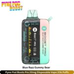 Pyne Pod Boots Pro 20mg Disposable Vape Blue Razz Gummy Bear