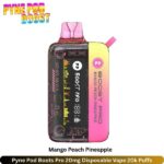 Pyne Pod Boots Pro 20mg Disposable Vape Mango Peach Pineapple