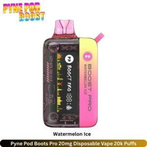 Pyne Pod Boots Pro 20mg Disposable Vape Watermelon Ice