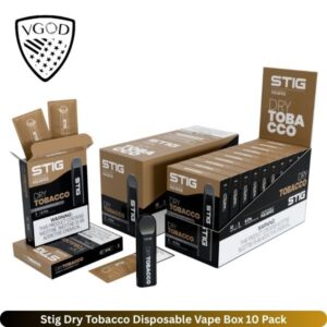 Stig Dry Tobacco Disposable Vape Box 10 Pack