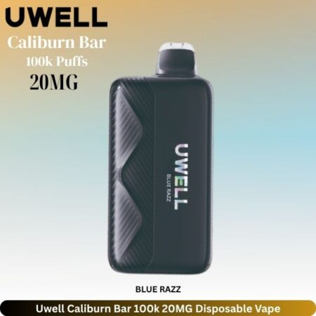 Uwell Caliburn Bar 100k 20MG Disposable Vape - Uaevapershop in Dubai Uwell Caliburn Bar 100k 20MG Blue Razz Disposable Vape