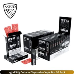 Vgod Stig Cubano Disposable Vape Box 10 Pack
