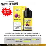 Nasty Burst E liquid Flavours List 30ml Passion Fruit Salt Nic