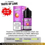 Nasty Burst E liquid Flavours List 30ml Peach Ice Salt Nic