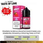 Nasty Burst E liquid Flavours List 30ml Strawberry Ice Salt Nic