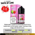 Nasty Burst E liquid Flavours List 30ml Watermelon Apple Salt Nic