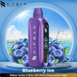 Rifbar Turbo X Slim 12K Puffs Disposable Vape Blueberry Ice