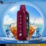 Rifbar Turbo X Slim 12K Puffs Disposable Vape Cola Ice