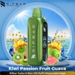 Rifbar Turbo X Slim 12K Puffs Disposable Vape Kiwi Passion Fruit Guava