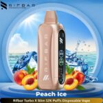 Rifbar Turbo X Slim 12K Puffs Disposable Vape Peach Ice