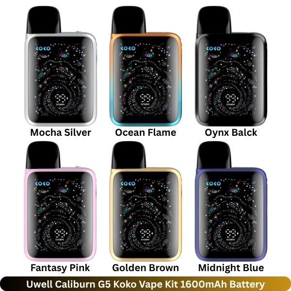 Uwell Caliburn G5 Koko Vape Kit 1600mAh Battery