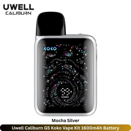 Uwell Caliburn G5 Koko Vape Kit Mocha Silver