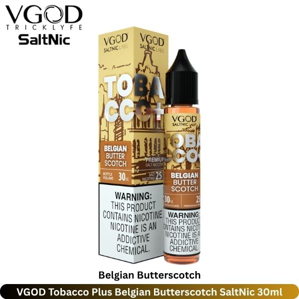 VGOD Tobacco Plus Belgian Butterscotch SaltNic 30ml VGOD Tobacco Plus Belgian Butterscotch SaltNic 30ml