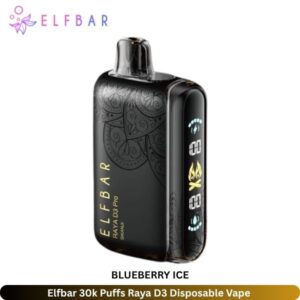 Elfbar 30k Puffs Raya D3 Disposable Vape - Uaevapershop in Dubai Elfbar 30k Puffs Raya D3 Blueberry Ice Disposable Vape