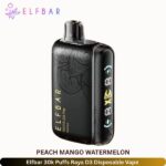 Elfbar 30k Puffs Raya D3 Disposable Vape Peach Mango Watermelon