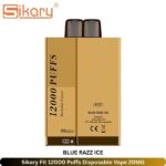 Sikary Fit 12000 Puffs Disposable Vape Blue Razz Ice 20mg