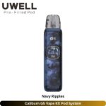 Caliburn G5 Vape Kit Pod System Navy Ripples