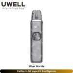 Caliburn G5 Vape Kit Pod System Silver Marble