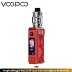 Voopoo Drag 6 Kit 220W Vape Red Color