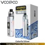 Voopoo Drag X2 80w Vape Kit Colorful Silver